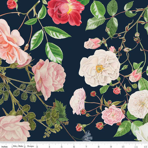 Flower Garden || Green background Daisy Flowers || Riley Blake Designs