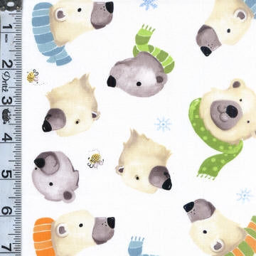 Crafts Direct Kids & Baby Fabric Panel - Burr The Polar Bear