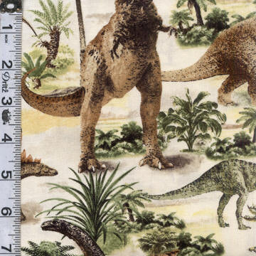 Dino Trek Dinosaur Plant Multi — Fabric Shack
