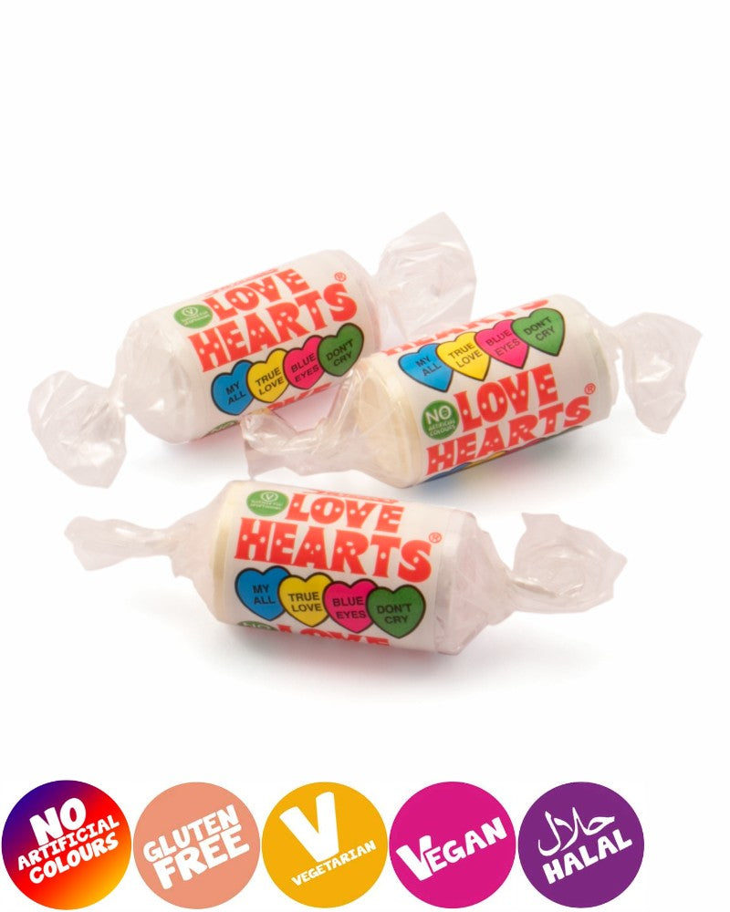 Swizzels Love Hearts Mini Rolls Loose Sweets Malvern Sweets 2207