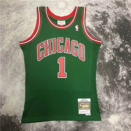 DERRICK ROSE CHICAGO BULLS THROWBACK JERSEY ST. PATRICK'S DAY - Prime Reps