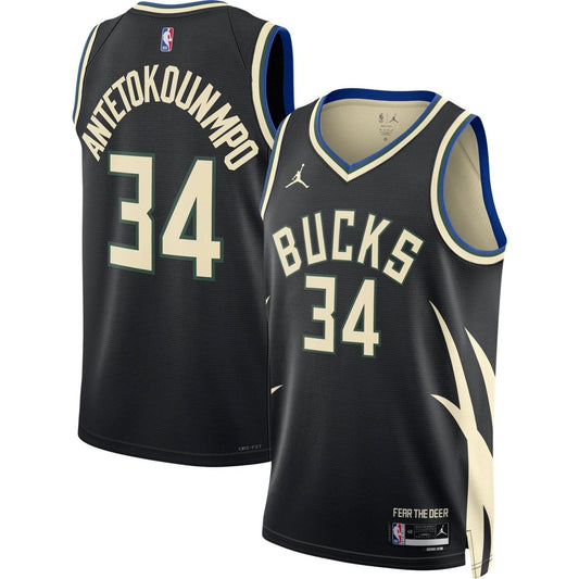 Giannis Antetokounmpo Milwaukee Bucks 2022-23 City Edition Jersey – Jersey  Elites