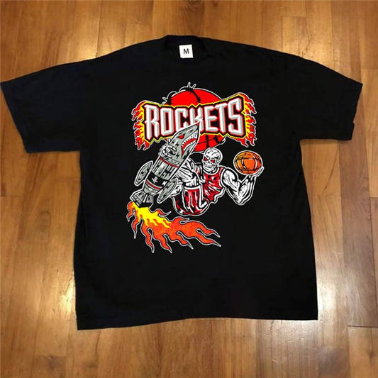 Houston Rockets Throwback logo T shirt