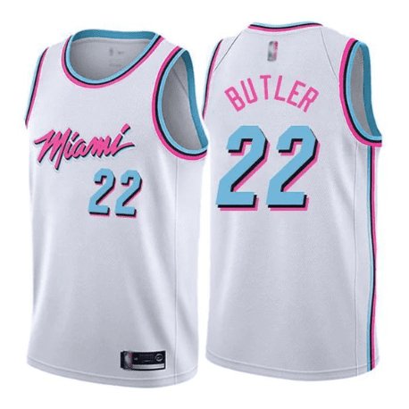 Miami Heat Jimmy Butler 2020 Blue City Vice Night Jersey