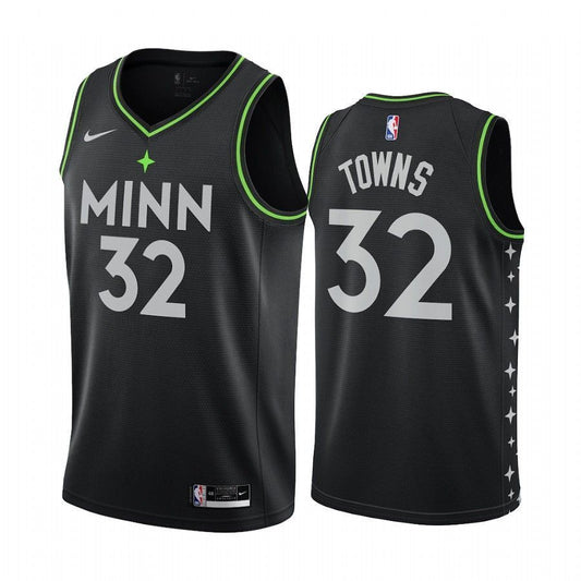 Karl-Anthony Towns - Minnesota Timberwolves - Game-Worn City Edition Jersey  - Scored Team-High 20 Points - 2021-22 NBA Season