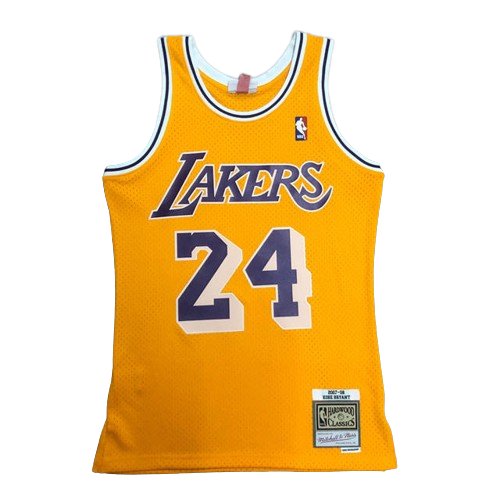 LOS ANGELES LAKERS Kobe Bryant Jersey #8 Throwback Adult Yellow