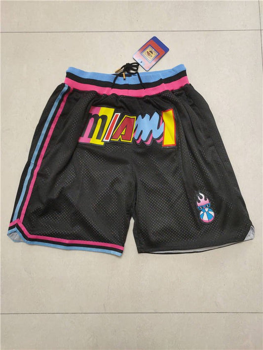 MIAMI HEAT VICE BASKETBALL THROWBACK SHORTS - Prime Reps