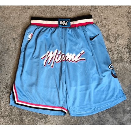 MIAMI HEAT VICE BASKETBALL THROWBACK SHORTS - Prime Reps