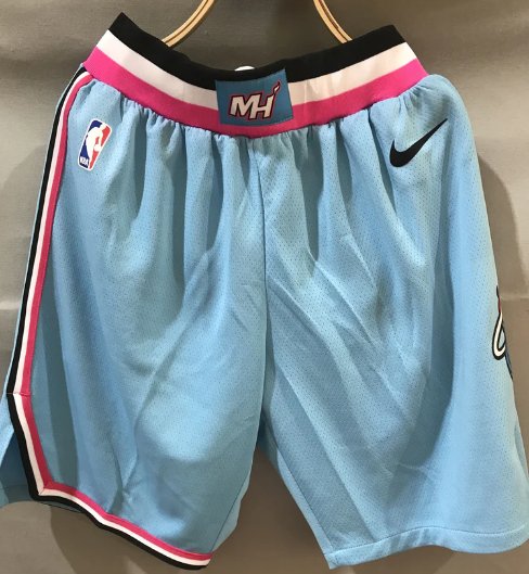 NIKE NBA MIAMI HEAT VICE CITY EDITION COURTSIDE SHORTS SOUTH BEACH sz Small