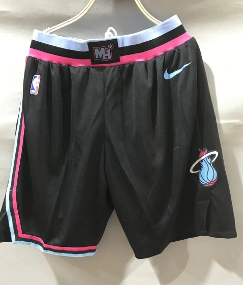 Adults Miami Heat Basketball Vintage Shorts in Pink