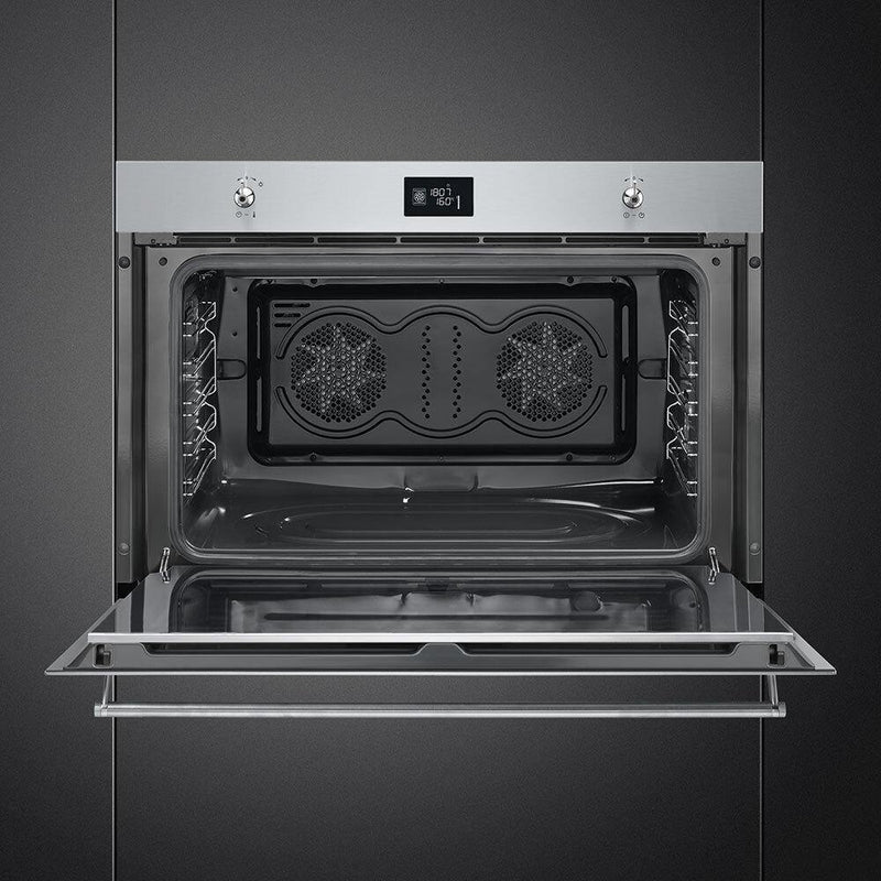 Built-In Oven 60cm x 90cm, with Extra Wide Full Height Oven, Stainless Steel - Ideali Premium Homeware