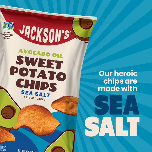 Our heroic chips are made with sea salt
