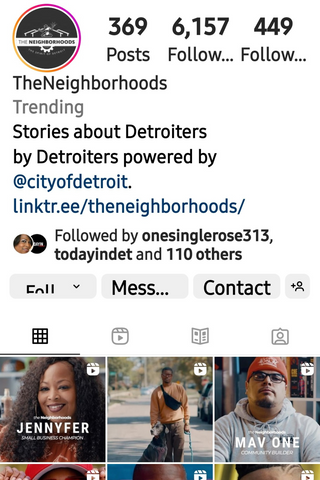 The Neighborhoods Stories from Detroit Instagram Account 