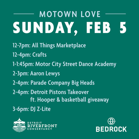 Detroit Riverfront Conservancy Motown Love Events 2023