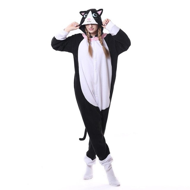 Cat Plushy Onesie Pajama