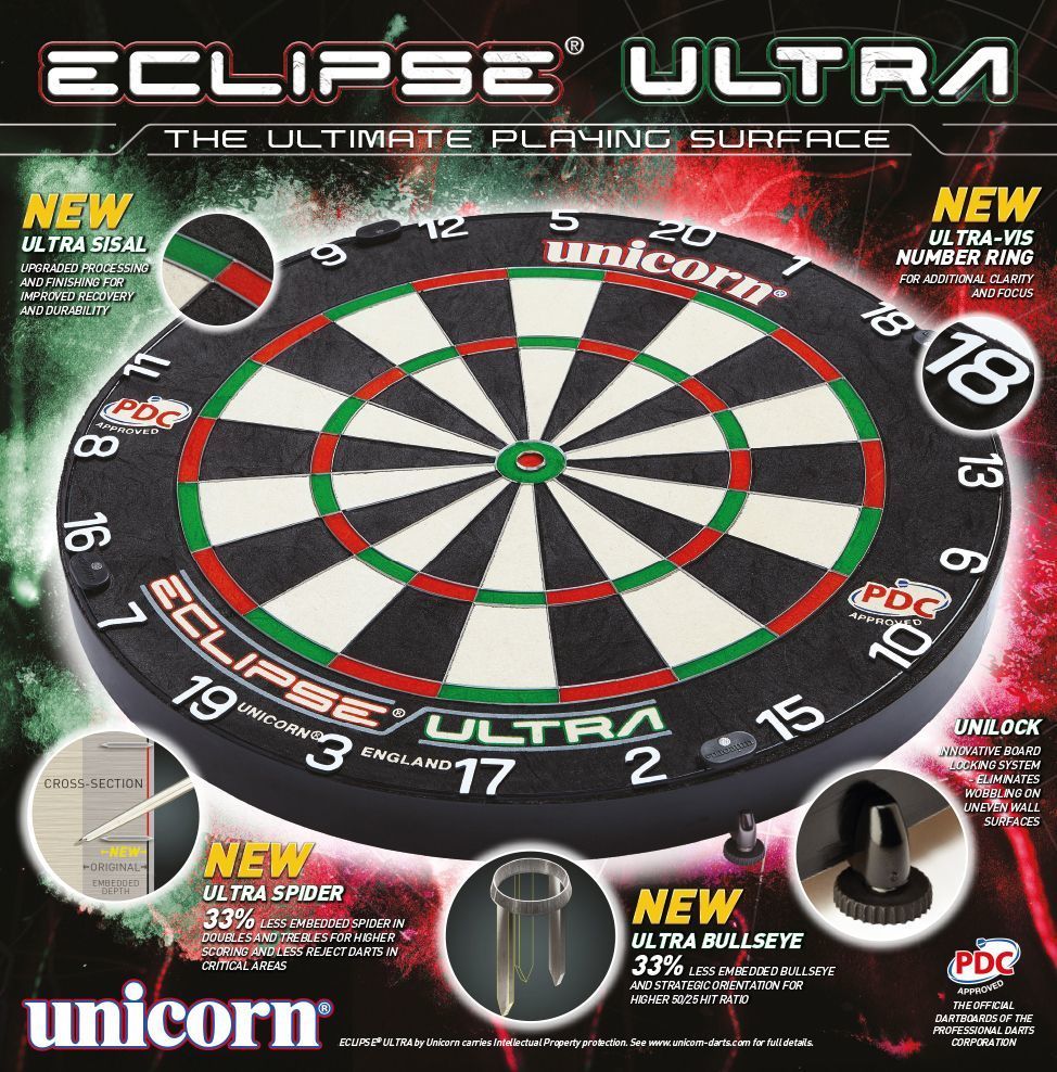 Eekhoorn Achtervoegsel biografie Eclipse Ultra Dartboard – dartshopflobecq