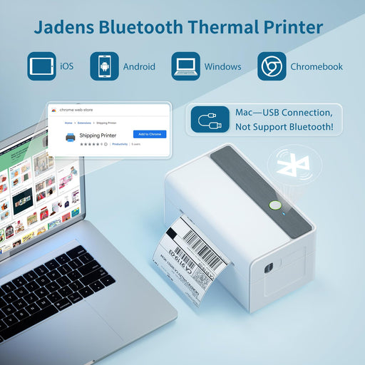 JADENS Impresora portátil inalámbrica: soporta letras estadounidenses de  8.26 x 11.69 pulgadas, impresora móvil sin tinta compatible con iOS,  Android