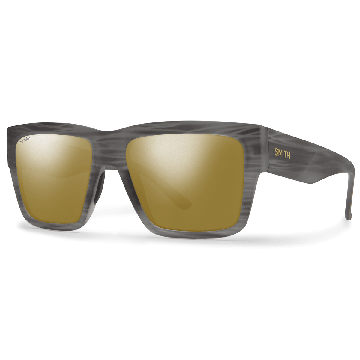 Smith Lineup Sunglasses Matte Grey Horn/ChromaPop Polarized Bronze Mir ...