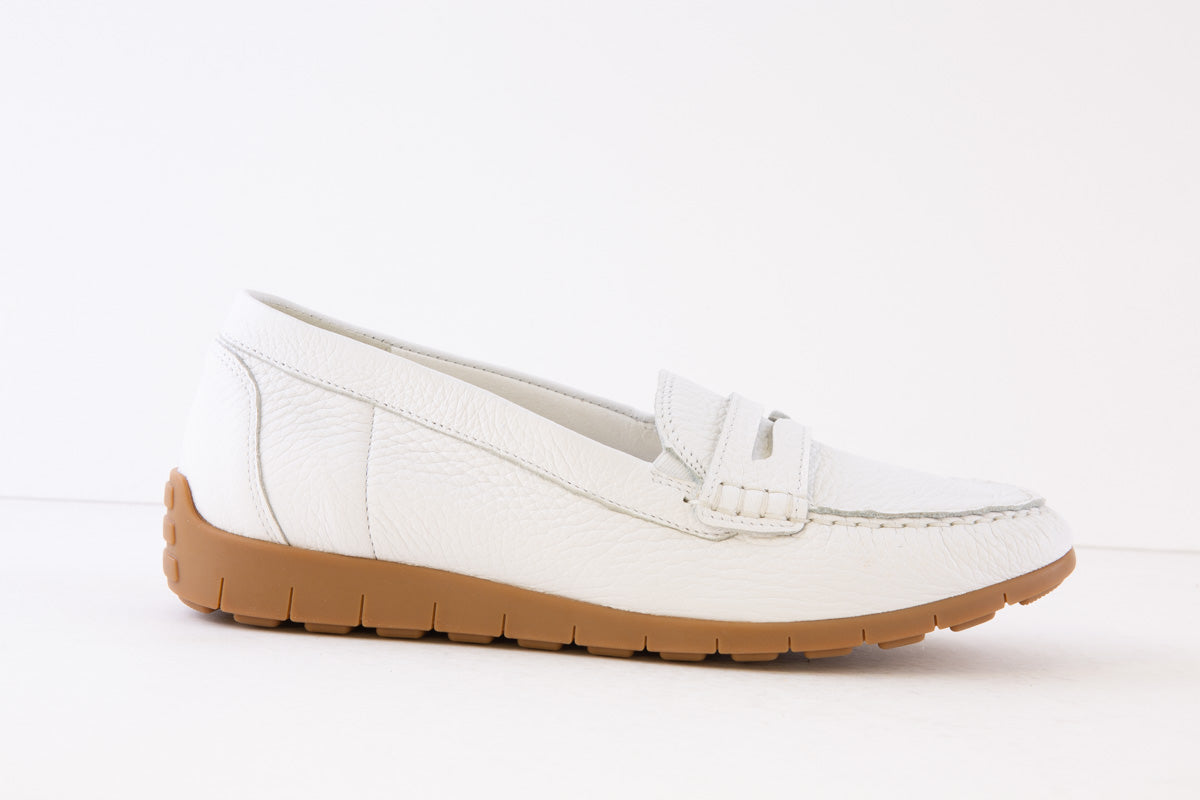 WALDLAUFER - 785502 199 H LUCY- FLAT LOAFER - WHITE – Victor Dwyer ...