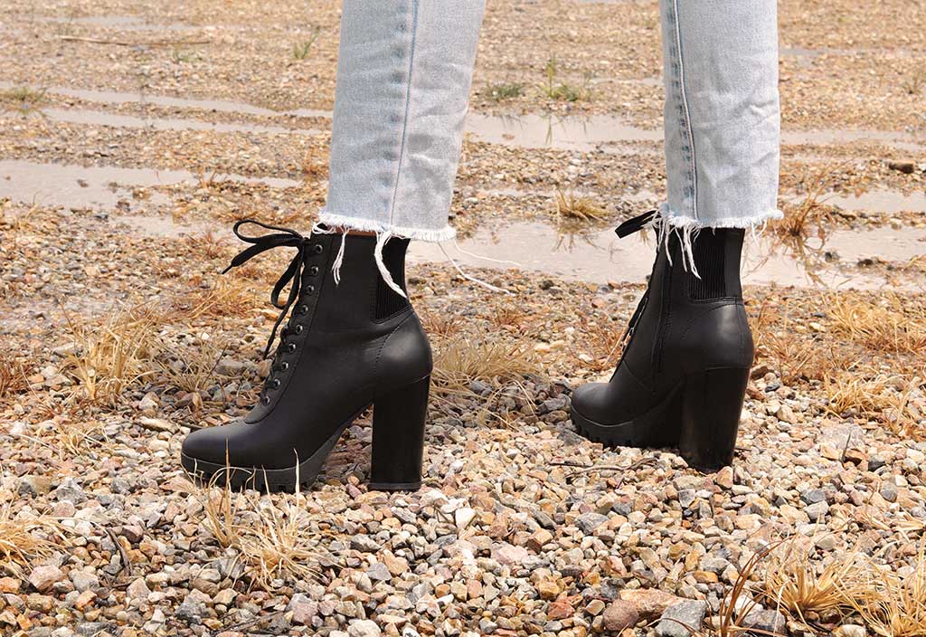 Toga Heeled Combat Boots 