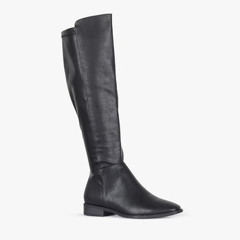 knee high leather ladies boots