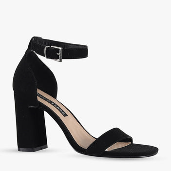 Buy online Women Embellished Black Ankle Strap High Heel Sandal from heels  for Women by Styli for ₹569 at 61% off | 2024 Limeroad.com