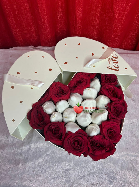 Caja para Regalo Corrugado San Valentin, I love you, Lucky - Rouge