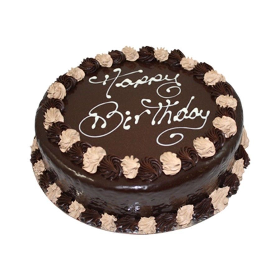 Fresh Eggless Happy Birthday Chocolate Cake 500 gms – Ghasitaram Gifts