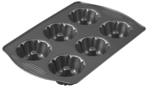 Wilton Non-Stick Mini Fluted Tube Pan, 12-Cavity, Steel, Multi