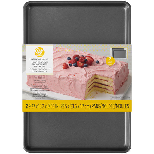 Wilton Easy Layers! Sheet Cake Pan, 2-Piece Set — Cake and Candy Supply