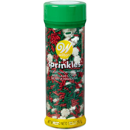 Winter Snowflake and Snowman Holiday Sprinkle Mix, 3.7 oz. - Mia