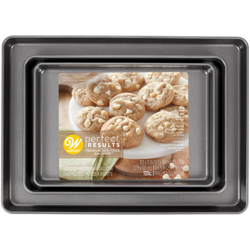 Wilton Ever-Glide Non-Stick Large Cookie Sheet, 17.25 x 11.5-Inch, Steel