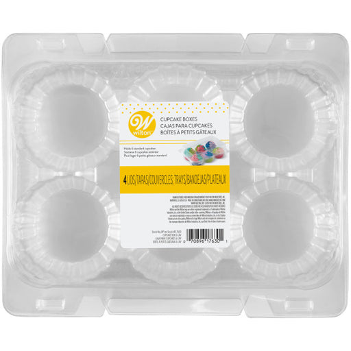 6 Count Plastic Cupcake Container - High Dome Lid - #CPC56