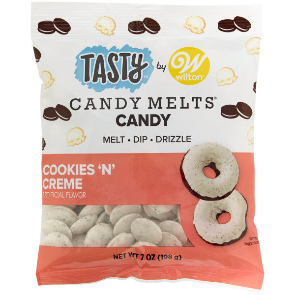 Tasty Wilton Cookies 'N Creme Candy Melts Candy, 7 oz. — Cake and Candy Supply