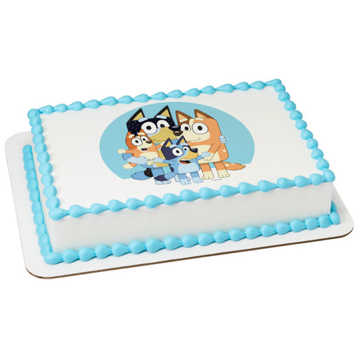  DecoSet® Bluey Dance Mode Cake Toppers, 3 Piece Cake Decoration  With Bluey And Bingo Figurines and Muffin & Socks Poly Pic, For Birthday,  Parties, Celebration : Grocery & Gourmet Food