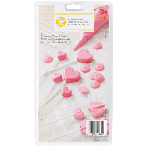 Wilton Pink Silicone 12 Compartment Heart Baking and Candy Mold 191010702