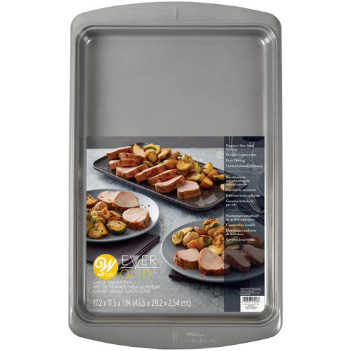 Wilton Bake It Better Non-Stick Mega Cookie Pan and Chrome Cooling Grid Set