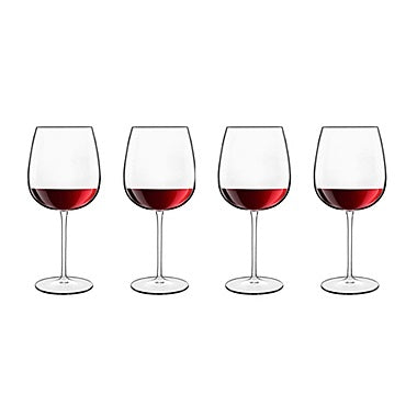 Luigi Bormioli, Set of 4 Bordeaux Wine Glasses