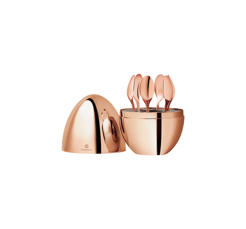 Christofle, Mood 6-Piece Rose Gold Espresso Set