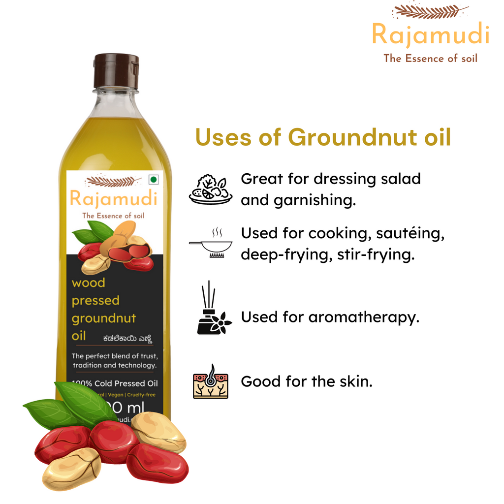 rajamudi.com, rajamudi oils, rajamudi blogs, rajamudi, rajamudi groundnut oil, groundnut oils, cooking oil, groundnut oil benifits, groundnut oil uses, wood pressed oils, rajamudi wood pressed oil