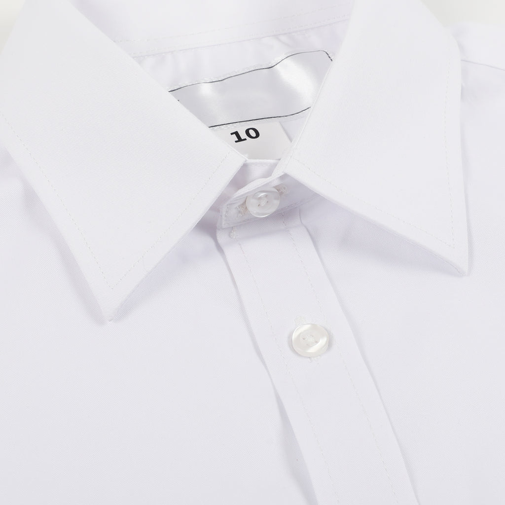 HKUGA College Uniform - Boys Short-sleeve Shirt - White – Uniform-Supply