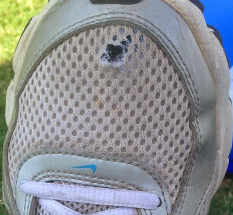 shoe hole prevention insert 