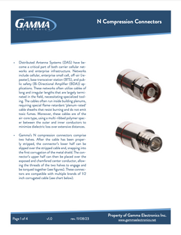 RF Compression Connectors - Type N