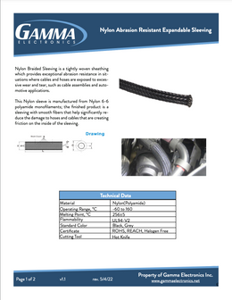 Nylon Abrasion Resistant Expandable Sleeving