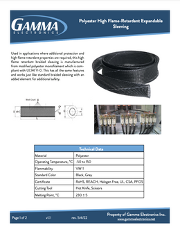 Polyester High Flame-Retardant Expandable Sleeving