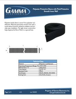 Polyester Protective Sleeve with Fluid Protective Smooth Inner Wall