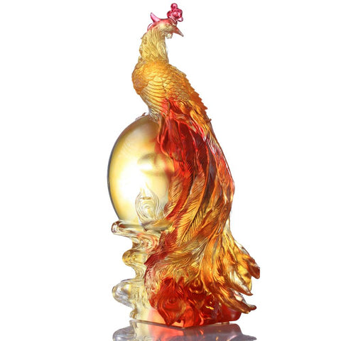 Crystal Bird, Peacock, Golden Age of Opulent Beauty – JCY House Online Store