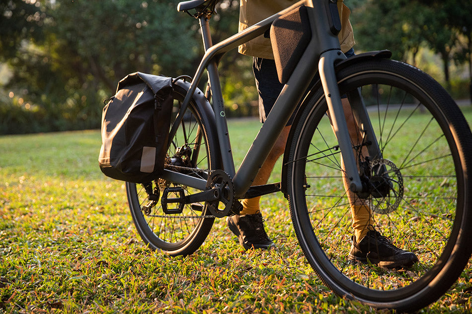 E-bike on the lawn