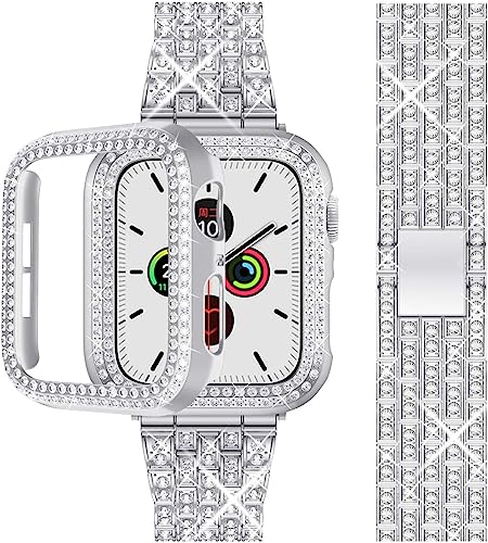 Men's Fashion Crystal Watch Luxury Diamond Bracelet Watch Big Face Square  Full Bling Iced Out Watch