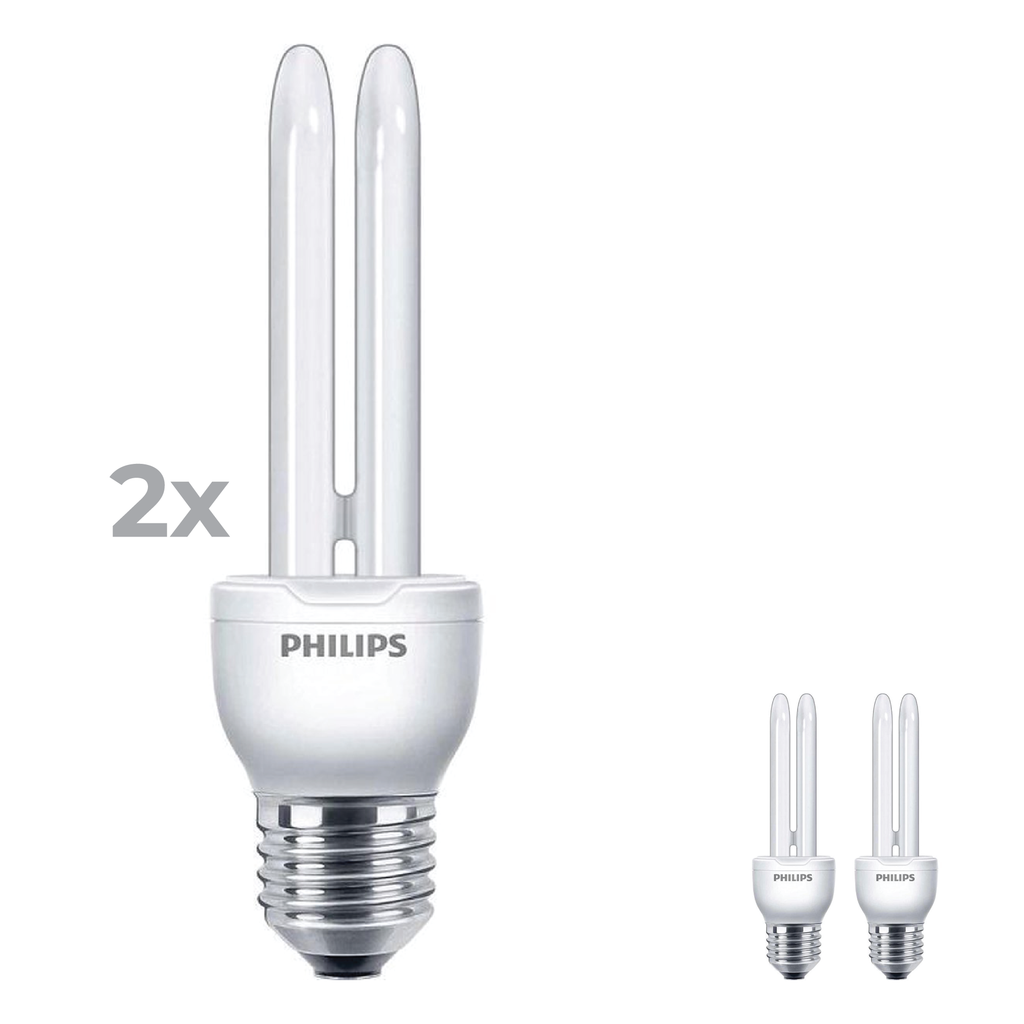 Zaklampen fout Verhuizer Philips Spaarlamp E27 - 14W (68W) - Warm Wit Licht - Niet Dimbaar - 2